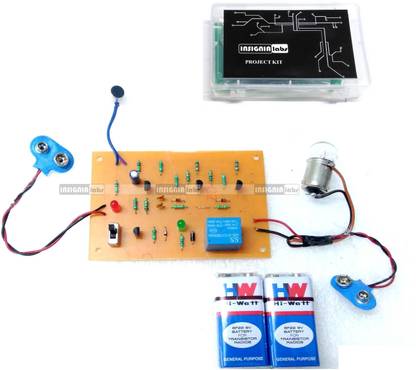 INSIGNIA LABS Clap Switch Circuit - Clap Switch Light Bulb Control Circuit Project With Report Educational Electronic Hobby Kit
