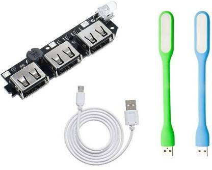 ERHIndia 1 Set 3 USB Power Bank Module Battery Charger Electronic Components Electronic Hobby Kit