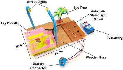 ERHIndia Automatic Street Light Science Project Working Model for Class 12th Electronic Components Electronic Hobby Kit