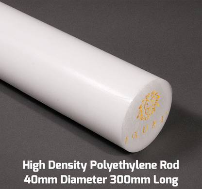 EXUBE High Density Polyethylene Rod 40mm Diameter 300mm Long Electronic Components Electronic Hobby Kit