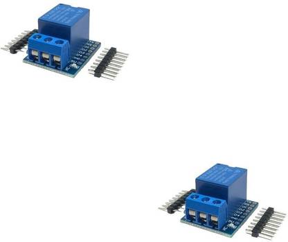 Flyrobo (2 Pcs) Pro3D 1 Channel Relay Module for D1 Mini Electronic Components Electronic Hobby Kit