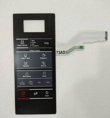 WHITEFLIP Microwave Oven Membrane Keypad Touchpad For Microwave Model No - MW73AD Electronic Components Electronic Hobby Kit