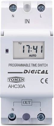 amiciSmart DC Digital Programmable Timer Switch Relay In-Built 7 Days Schedule Programmable Electronic Timer Switch