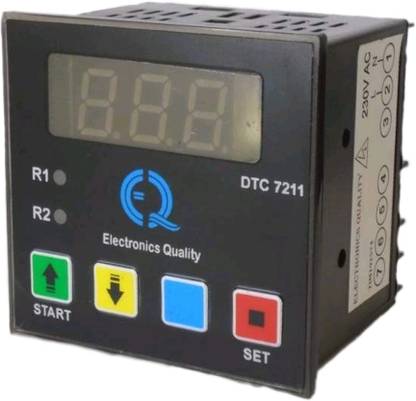 TRUPLUSH AC 220 V Digital Timer with NO-NC, OFF TIME IN MIN.AND ON TIME IN SEC. Programmable Electronic Timer Switch