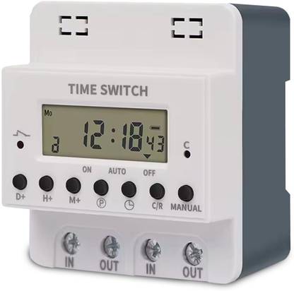 amiciSmart 220V 60A Digital Programmable Timer Switch | 28 ON/Off Settings | LCD Display Programmable Electronic Timer Switch