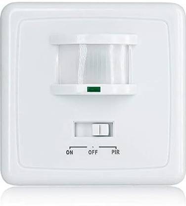 Blackt Electrotech BT31H Wall Mounted InfraRed PIR Motion Detector Sensor Switch For On/Off Light Preset Electronic Timer Switch