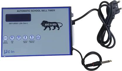 KK MART Smart Automatic School Bell Timer compatible for Amplifiers, Speaker Programmable Electronic Timer Switch