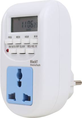 Blackt Electrotech BT41P(3 PIN) Plug in 24x7 Digital Programmable Timer Socket Type Programmable Electronic Timer Switch