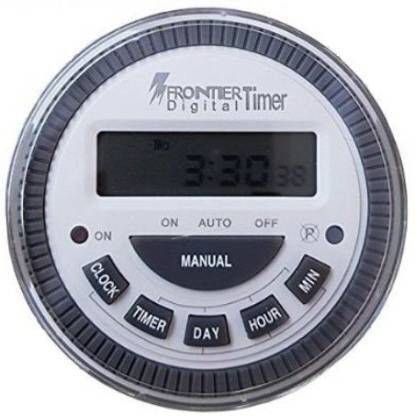 Frontier Digital Timer TM619H-2 30 Amps 5 Pin Microprocessor Control with Thimbles Programmable Electronic Timer Switch Programmable Electronic Timer Switch