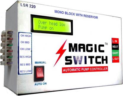 MAGIC SWITCH Automatic Monoblock/Openwell Pump Controller LSR 220 Preset Electronic Timer Switch