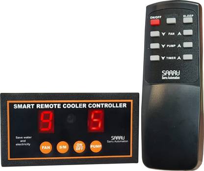 SARRU CC61 Air Cooler Remote Controller for Fan 300W and Pump 100W with Sleep Mode and Programmable Electronic Timer Switch