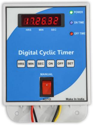 Magnus Digital Cyclic Timer for Fogger,Hydroponics Programmable Electronic Timer Switch