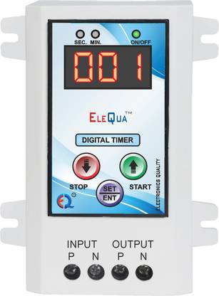 ELEQUA Cyclic timer for Fogger, and other cyclic & Auto Stop Application Up to 1HP Programmable Electronic Timer Switch