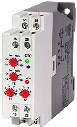 GIC 225 Multi Function Timer 24-240VAC/DC,0.1-10hr,2C/O (Cat No: 2A5DT5.) Indoor Plug-In Electronic Timer Switch