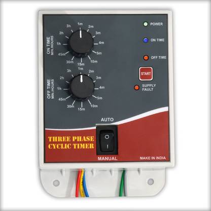 Magnus M-1125 Three Phase Analog Cyclic Timer with Inbuild Single Phase Preventer Programmable Electronic Timer Switch