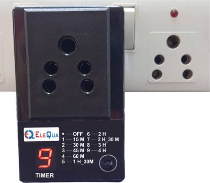 Electronics Quality Timer Socket PlugProtect Your Battery Equipment from Over Charge (Up to 200 Watt Charger) Indoor Plug-In Electronic Timer Switch
