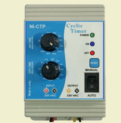 NUTRONICS Analog Cyclic Timer for Fogger and Hydroponics: Programmable Electronic Timer Programmable Electronic Timer Switch