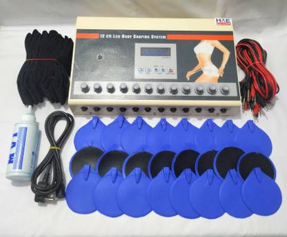 HEALTHCARE HME LCD 12 Channel Body Shaping System Slimming Machine For Weight Loss ELECTROTHERAPY UNIT Electrotherapy Device