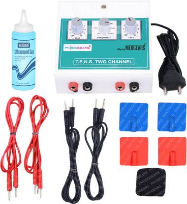 MEDGEARS Mini Tens Physiotherapy Portable Nerve Stimulator Electrotherapy Physiotherapy Compact Machine with One Year Warranty Physiotherapy Equipment Electrotherapy Device