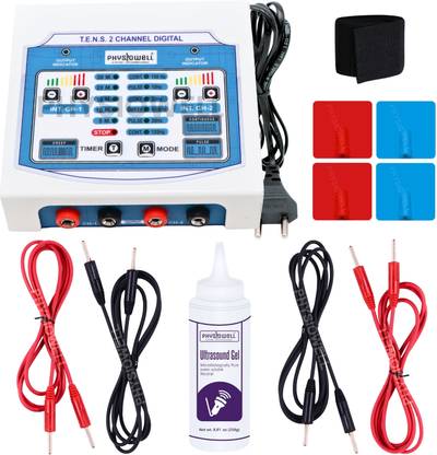 Physiotrack Tens 2 Channel Mini Tens Machine for Physiotherapy Mini Portable Tens Machine for All Pain Relief Device with One Year Warranty Physiotherapy Equipment Electrotherapy Device