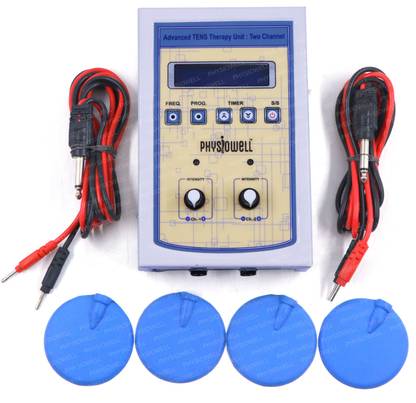 Physiowell Mini Tens Dual Channel LCD Programming for Physiotchiherapy Machine Physiotherapy Machine Electrotherapy Device