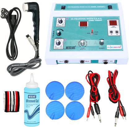 Physiogears US Tens Combo Therapy US Tens 2 In 1 Combination Machine for Physiotherapy for All Pain Relief Device with 1 Year Warranty Physiotherapy Machine Electrotherapy Device