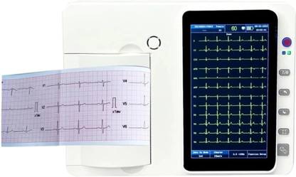 Dr Diaz 301A Touch Screen ECG Machine 3 Channel | Advanced Electrocardiogram Monitor PORTABLE Electrotherapy Device
