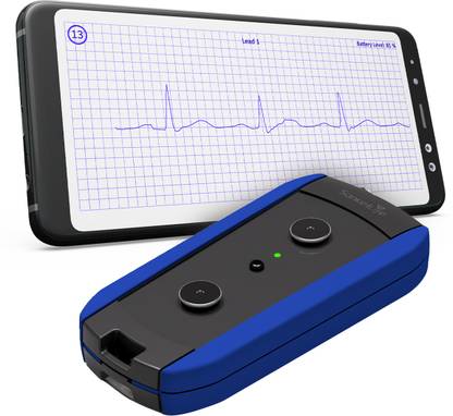 Agatsa Sanketlife Proplus 12 Lead Portable Touch-Based ECG at Home |Stress/HRV Monitor Electrotherapy Device