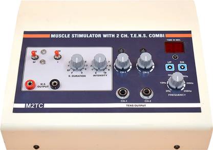 HME Muscle Stimulator With 2 Channel Tens 2 In 1 Combination Unit Physiotherapy Electrotherapy Device