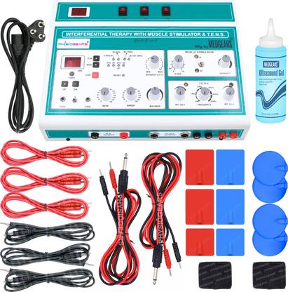 MEDGEARS 3 in 1 IFT Muscle Stimulator Tens Physiotherapy Machine Electrotherapy Combo for All Pain Relief Device Physiotherapy Equipment Physiotherapy Equipment Electrotherapy Device