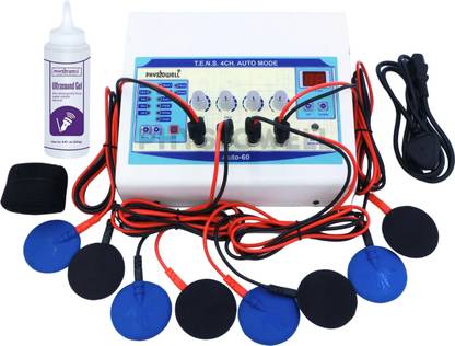Physiowell Tens 4 Channel Auto Mode for Physiotherapy Nerve Stimulator Physiotherapy Electrotherapy for Pain Relief Pain Relief Management Electrotherapy Device