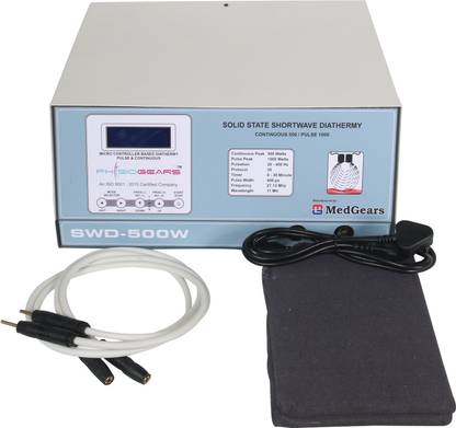 MEDGEARS SWD Machine Physiotherapy Equipment Shortwave Diathermy 500w with One Year Warranty Physiotherapy Equipment Electrotherapy Device