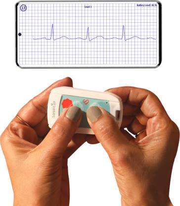 Agatsa Sanketlife 2.0 Touch Based 1/6/12 Leads ECG/EKG Heart Rate ...