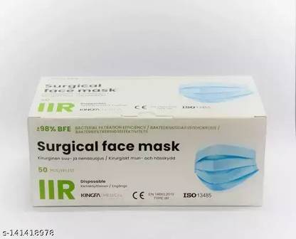 KINGFA 3ply surgical mask with Meltblown filter IIR CERTIFIED( 50 pcs/ 2box ) Elevation Training Mask