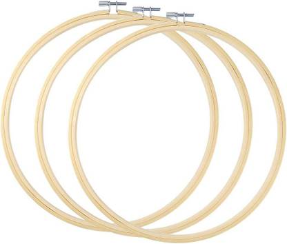 Satyam Kraft 4 Pcs Wooden Embroidery Hoops (14 Inch) Embroidery Hoop