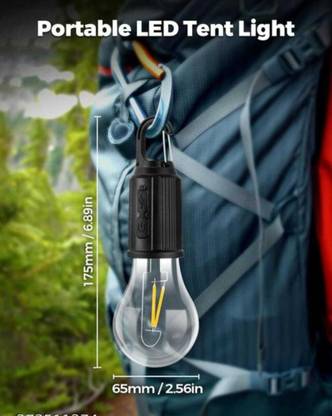 joyal Unbreakable Hanging Clip Bulb USB Rechareable Bulb with 3 Mode Lamp for Camping 4 hrs Bulb Emergency Light