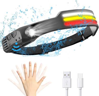 DPM 8 Modes Silicone Headlamps Lightweight Waterproof 660 Lumens Cob 230 Degrees Led 7 hrs Torch Emergency Light