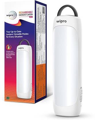 Wipro EL2 Rechargeable Emergency Lantern with 2 in 1 Lighting mode|1200 mAh Battery 4 hrs Lantern Emergency Light
