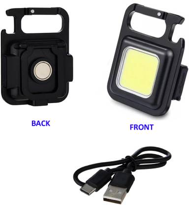 ZQY New High power Watarproof Keychain Mini LED Light Portable Rechargeable 4 hrs Torch Emergency Light