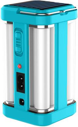 FIRSTLIKE Rechargeable 4 Side Tube With 2 Multiple Mode Extra Bright DC / Solar Lantern 7 hrs Lantern Emergency Light