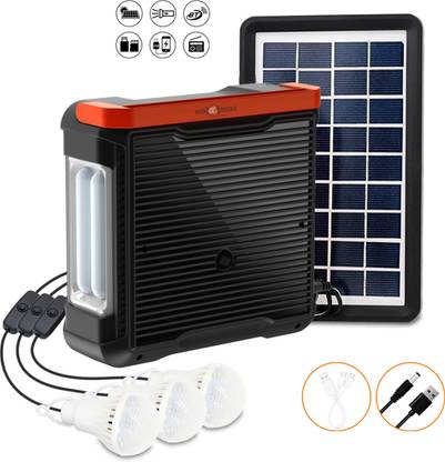 Pick Ur Needs Emergency Power, Mini Generator With Bluetooth Speaker, Phone Charging Solar Light Set