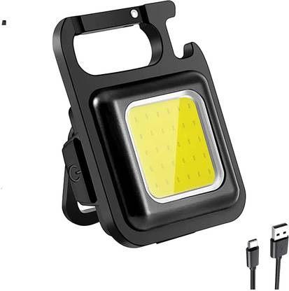 HDR Mini LED Flashlight 500 Lumens COB Rechargeable Work light Key Chain