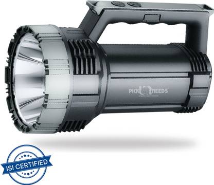 Pick Ur Needs Long Range Search Torch with Multi-Functional Rechargeable(Lithium) 1 Km 10 hrs Torch Emergency Light