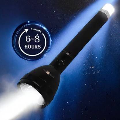 ShopGlobal 1000meter emergency torch light Rechargeable-309 6 hrs Torch Emergency Light