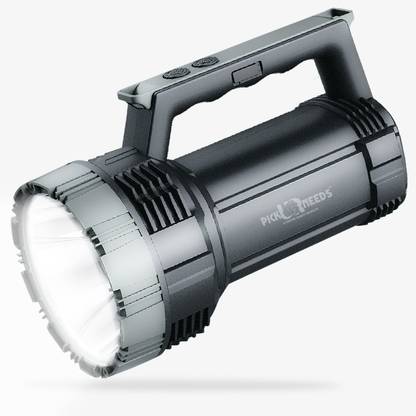 Pick Ur Needs Long Range Search Torch with Multi-Functional Rechargeable(Lithium) 1 Km 10 hrs Torch Emergency Light