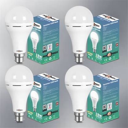 Pick Ur Needs Rechargeable Inverter Bulb 9W Round B22 D Energy Saving With Bright LED Light 3 hrs Lantern Emergency Light