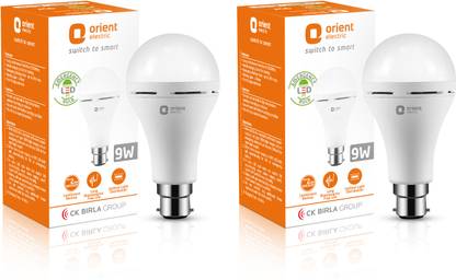 Orient Electric Emergency lamp 9W - PK2 2 hrs Bulb Emergency Light