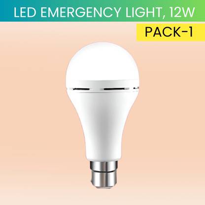 FRONY 12W Rechargeable Inverter LED Bulb with Upto 4H.Power Cut Lighting Pack of_1C132 4 hrs Bulb Emergency Light