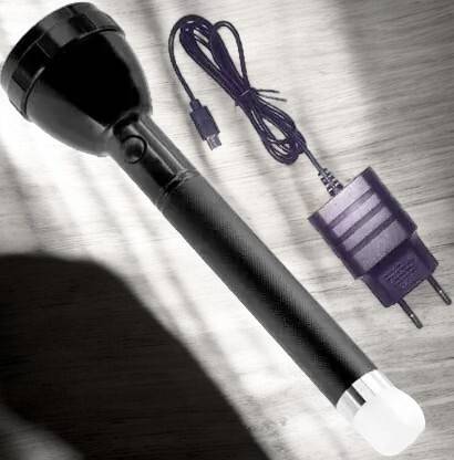 ShopGlobal 1000meter emergency torch light Rechargeable-444 6 hrs Torch Emergency Light
