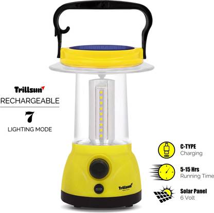 Trillsun High Quality Portable Rechargeable Led Light with 5200mAh Lithium Battery 8 hrs Lantern Emergency Light